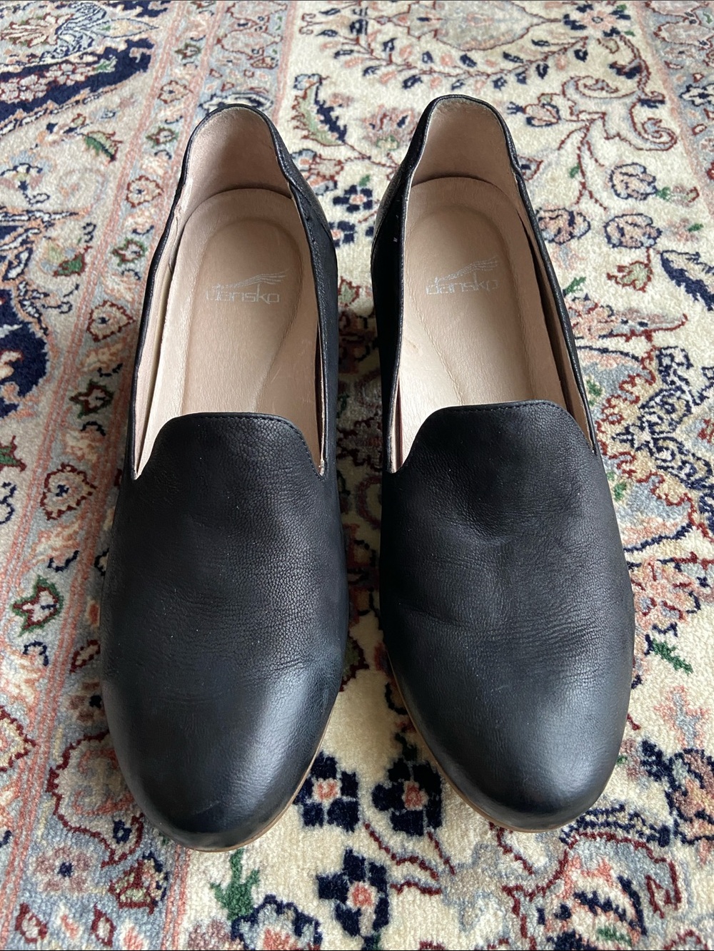 Women's Dansko Preston black leather Block heel shoes size 37 - Picture 2 of 10